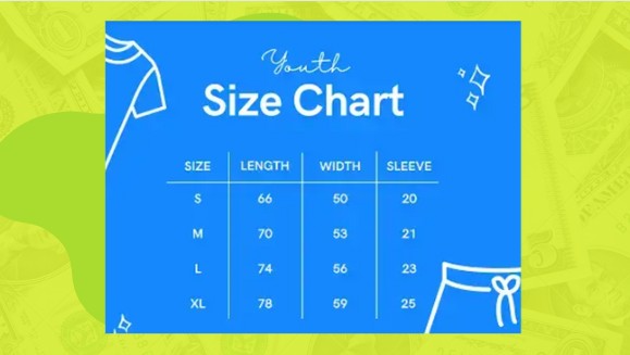 Youth Size Small Shirt and Pants (Youth Small Size chart