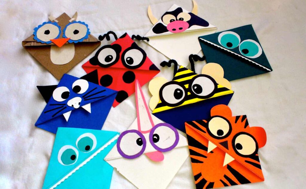 paper bookmark crafts for fathers dy